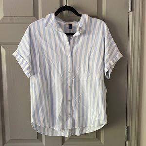 Stripped, collared button up